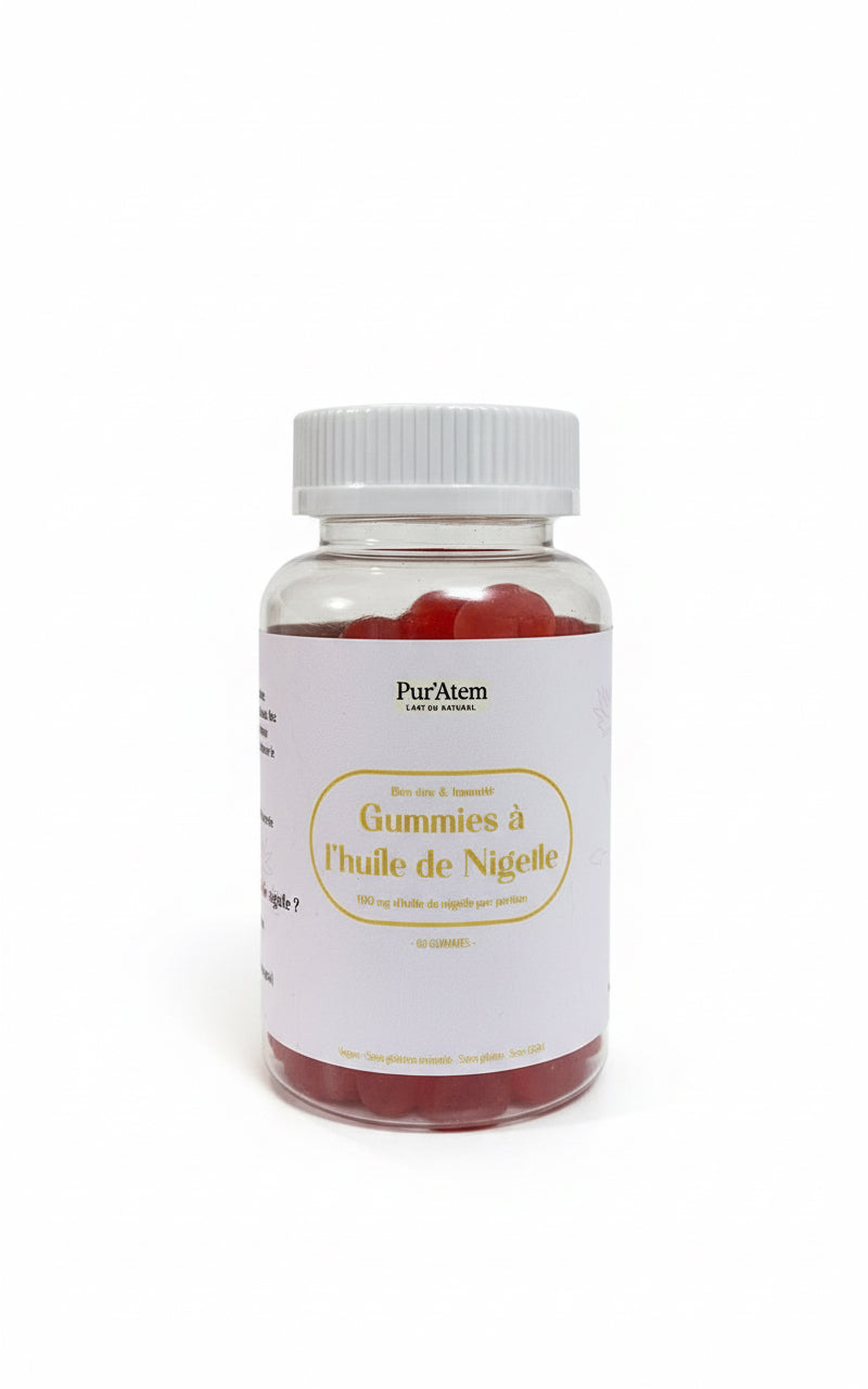 Gummies à l'huile de nigelle Pureatem